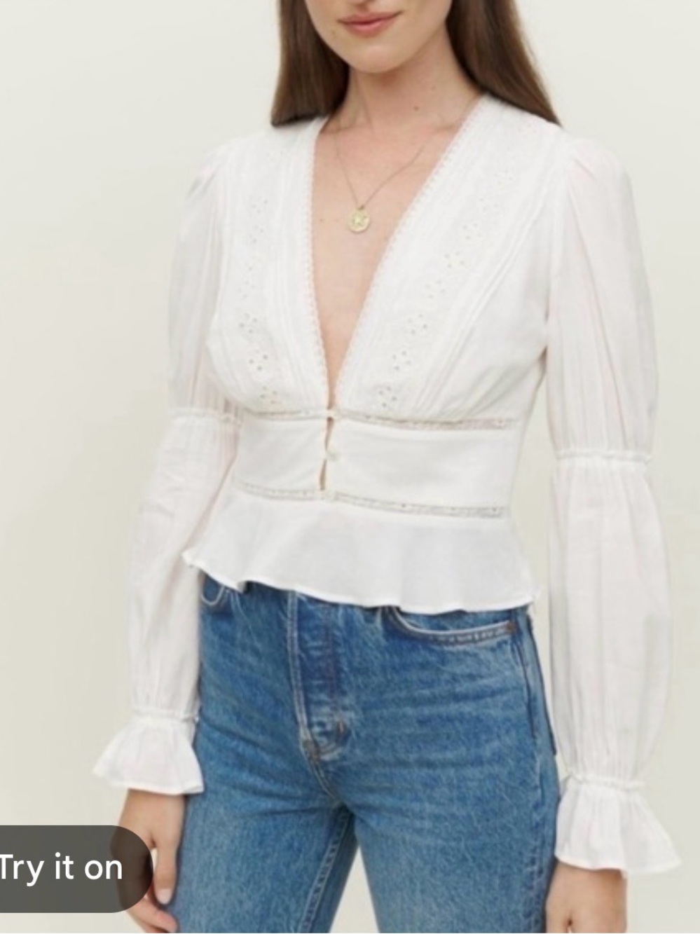 Reformation Meadowlark White Top